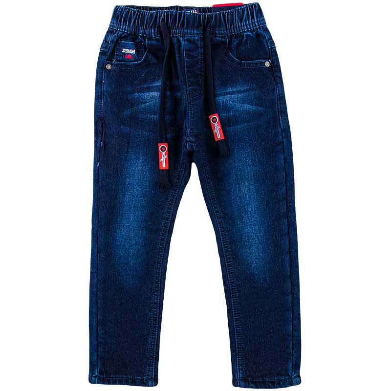 

Джинсы для мальчика на флисе TAURUS B03 98 см темно-синий джинс