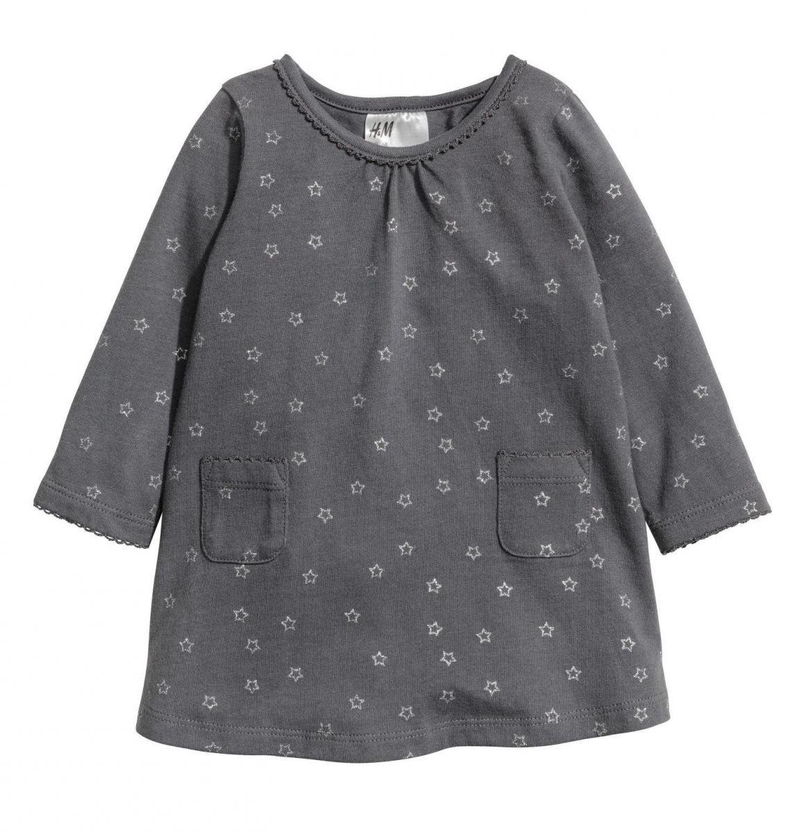 

Платье для девочки H&M 0276242017 80 СМ Серый 62381