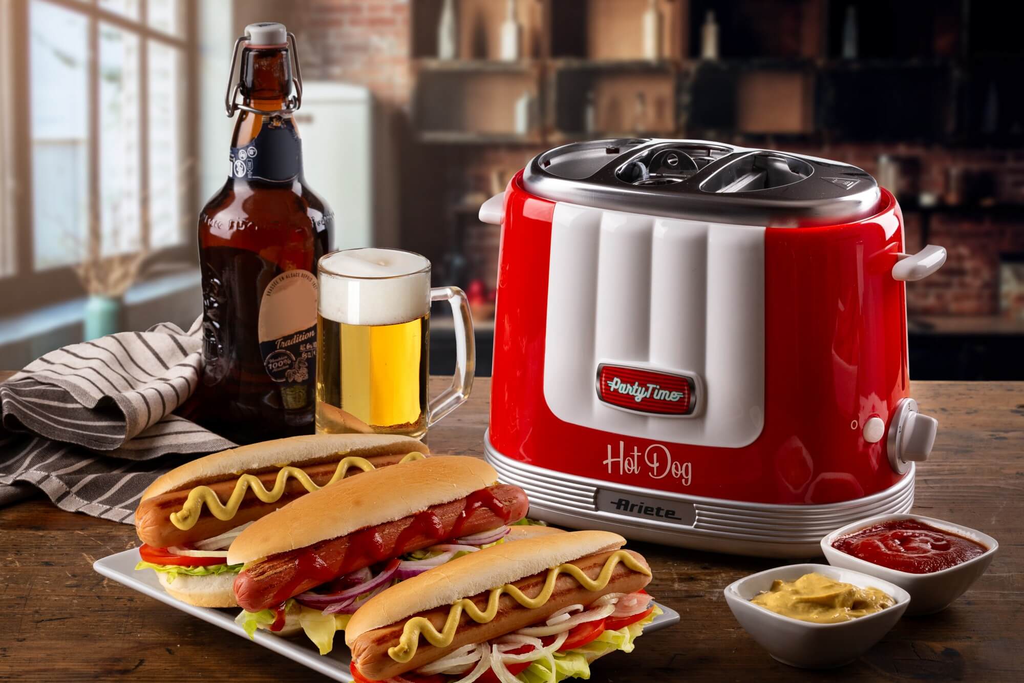 Хот-дог мейкер ARIETE Hot Dog 0206 Red – фото, отзывы, характеристики в  интернет-магазине ROZETKA | Купить в Украине: Киеве, Харькове, Днепре,  Одессе, Запорожье, Львове