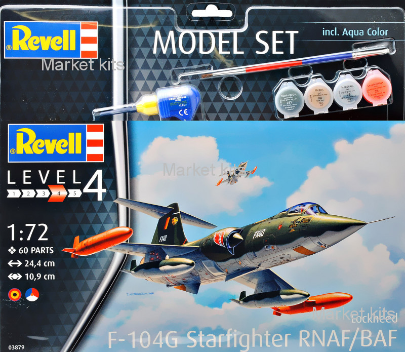 

Подарочный набор с истребителем F-104G Starfighter 1:72 Revell (RVL-63879)