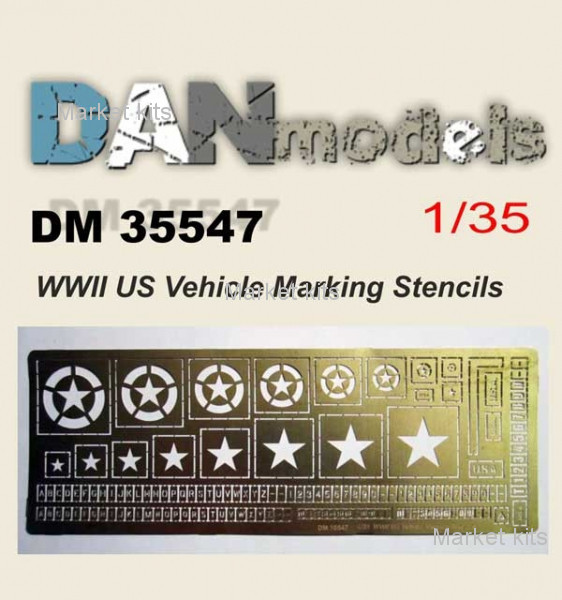 

Фототравление: Опознавательные знаки американской техники 1:35 DAN models (DAN35547)