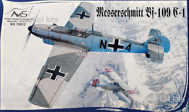 

AV72012 Messerschmitt Bf-109C-1 WWII German fighter 1:72 Avis (AV72012)