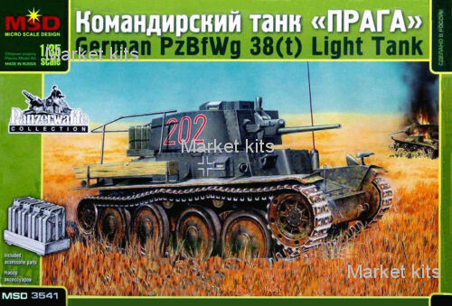 

Немецкий лёгкий командирский танк Pz.Kpfw.38(t) ("Прага") 1:35 Micro Scale Design (MSD3541)