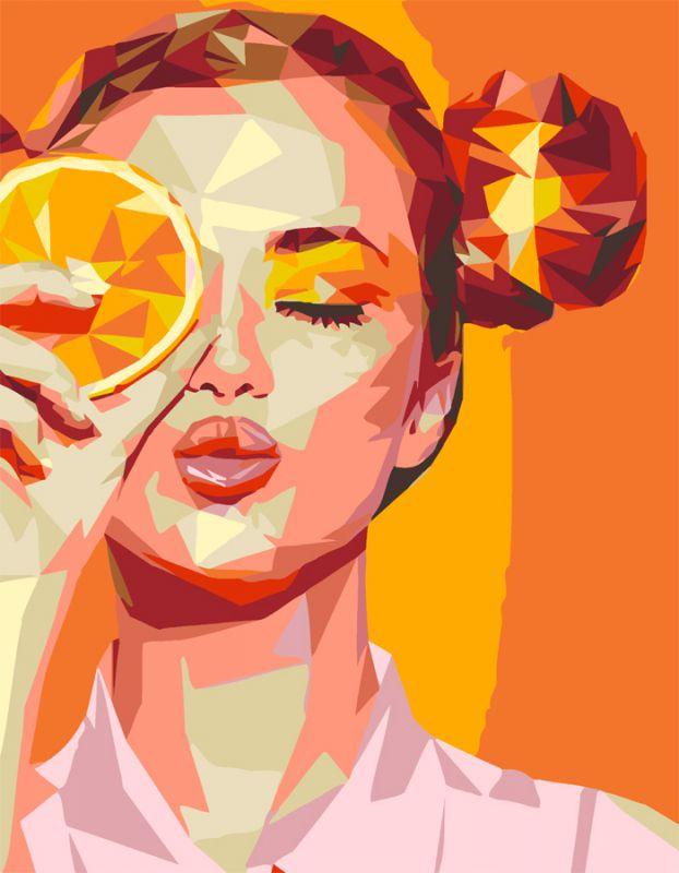 

Набор картина по номерам Rosa Start Orange Girl 35х45см (4823098514336)