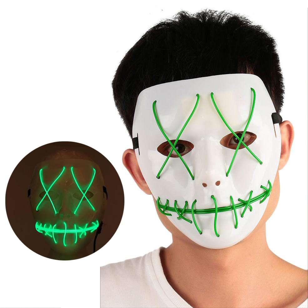 

Карнавальная маска с подсветкой LED Mask 1 Green (SKL25-149768)