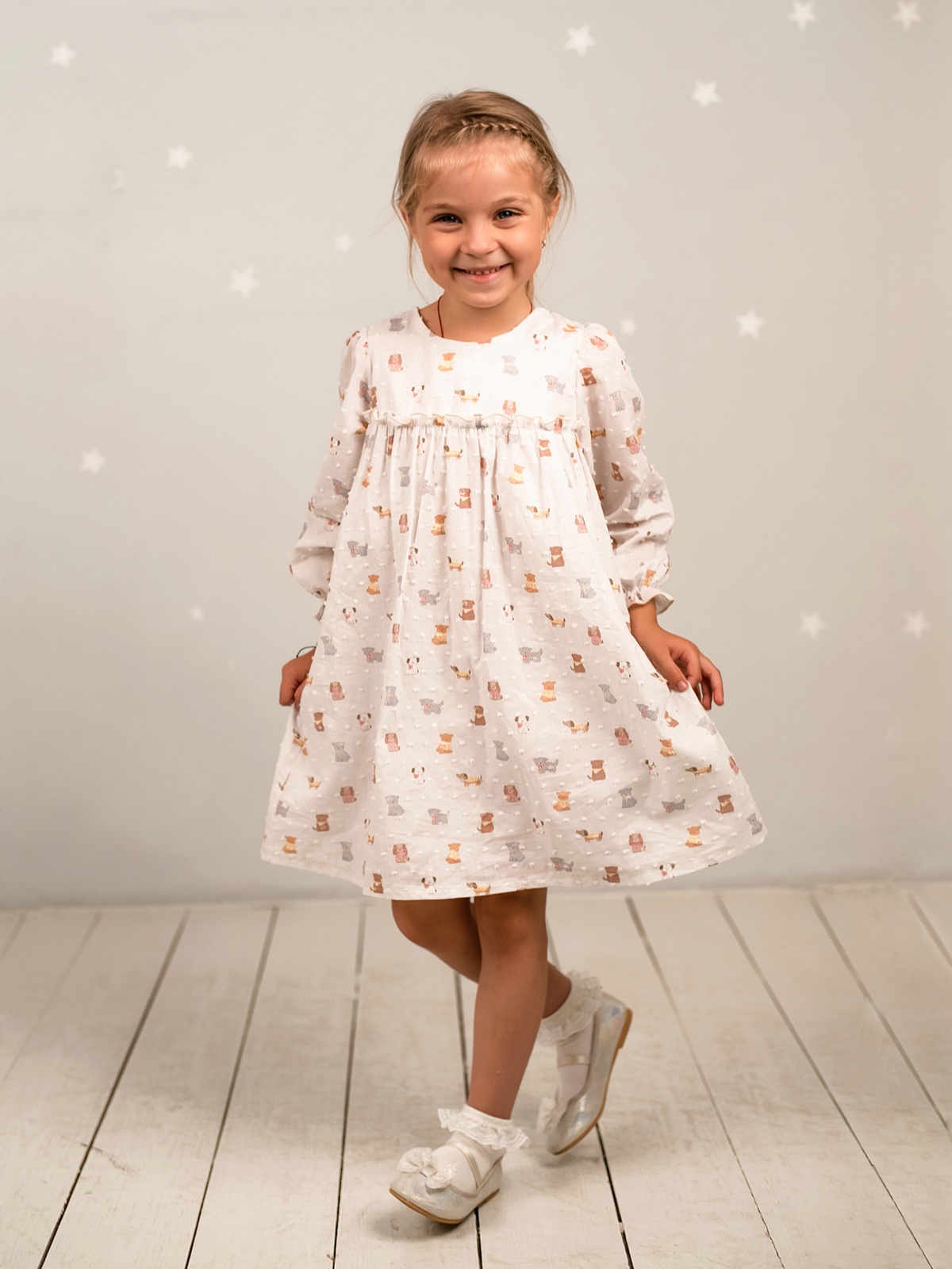 Акція на Дитяча сукня для дівчинки KRAKO 4044D21 98-104 см Біла від Rozetka