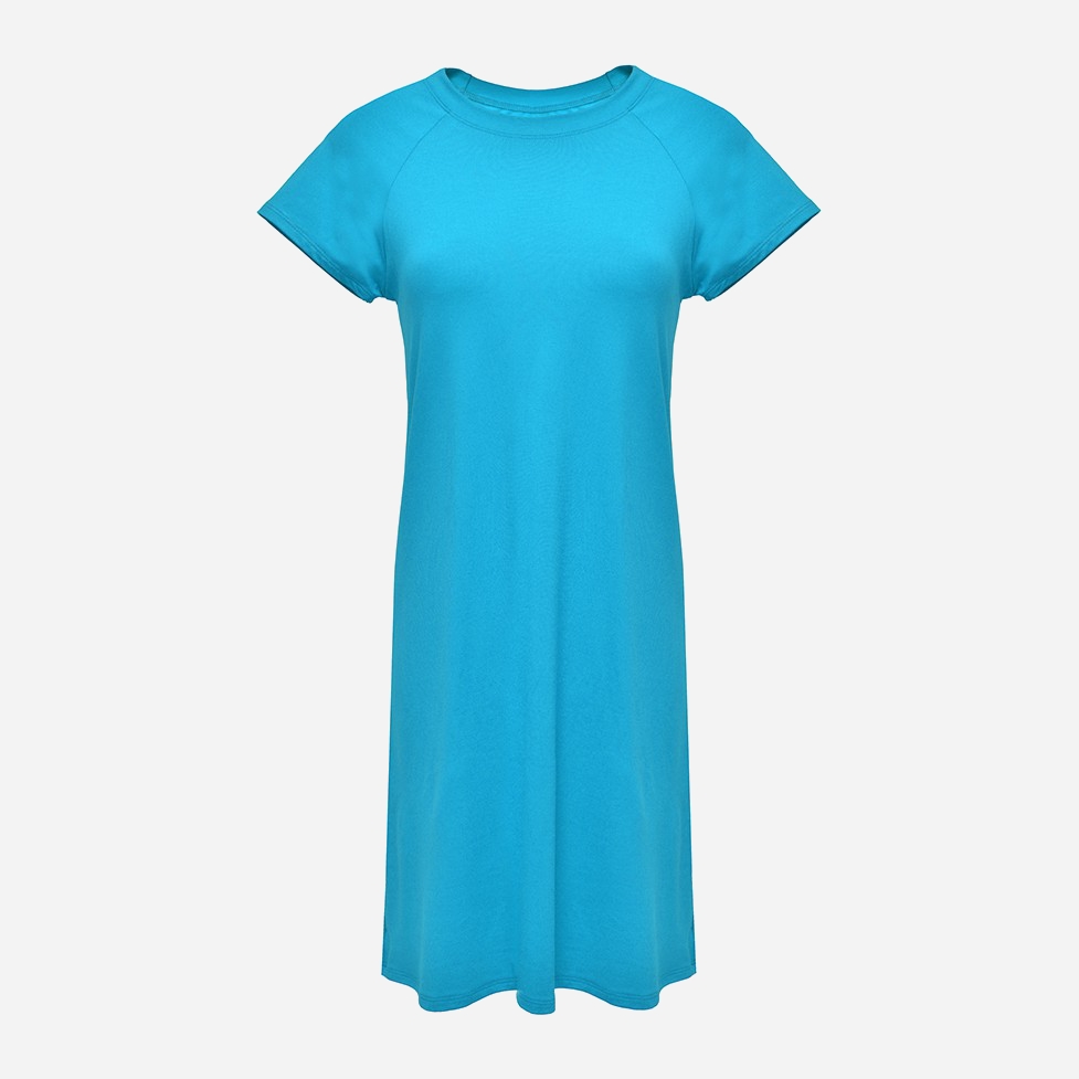 Акція на Нічна сорочка DKaren Slip Flora XL Turquoise від Rozetka