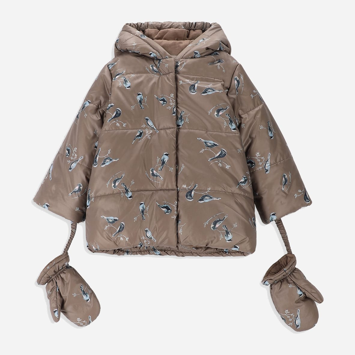 Акция на Дитяча демісезонна куртка для дівчинки Coccodrillo ZC3152103OGN-018 86 см Коричнева от Rozetka