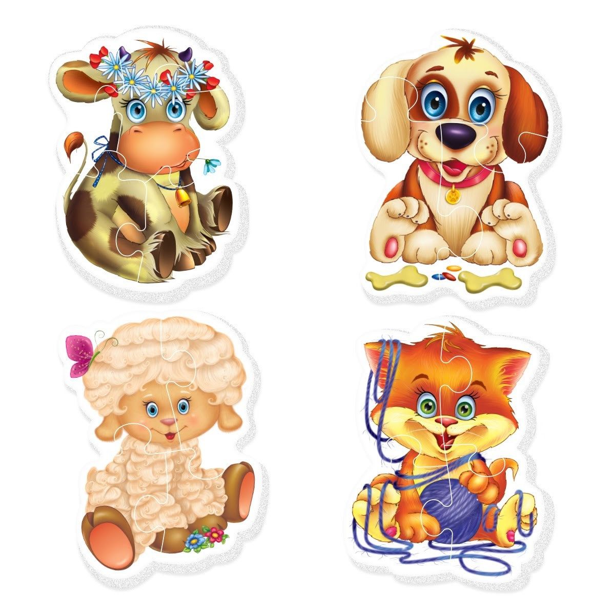 Бебі пазли Vladi Toys «Домашні улюбленці» (VT1106-81) – фото, отзывы ...
