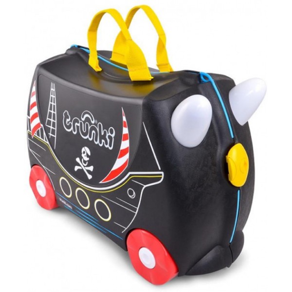 

Детский Чемоданчик Trunki Pedro the Pirate Ship TRU 031 Пират на колесиках до 50 кг+ наклейки Черный