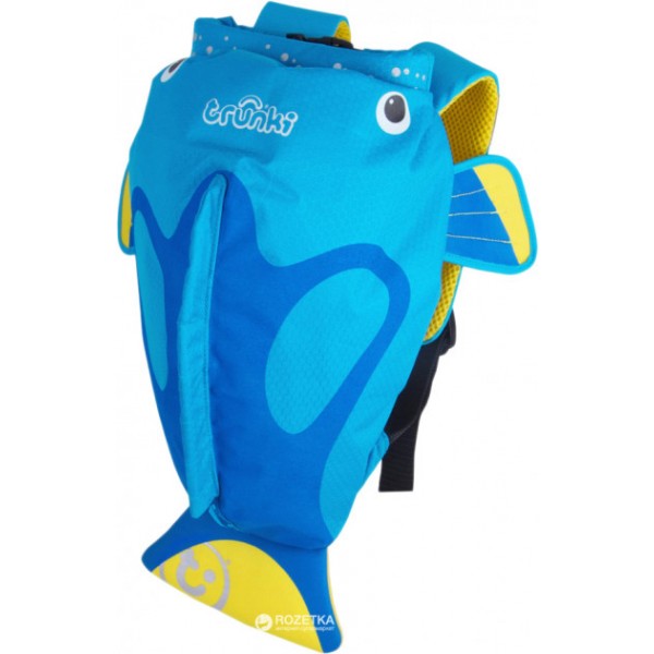 

Детский Trunki Рюкзак PaddlePak Рыбка 7,5 л Голубой