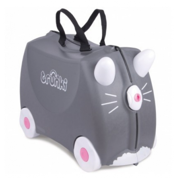 

Чемоданчик детский для вещей на колесиках Trunki Кошка Benny Серый