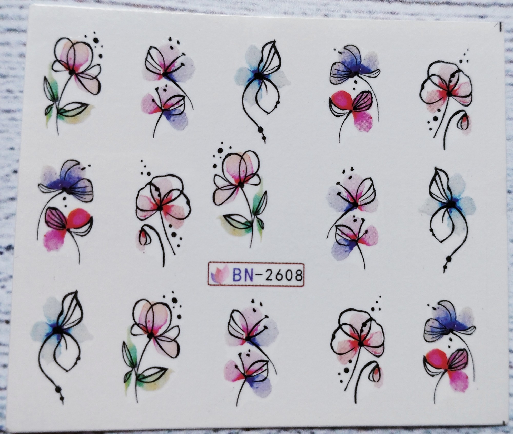 Слайдер-дизайн для ногтей Nail Sticker bn-2608 от продавца: MaryLak – в ...