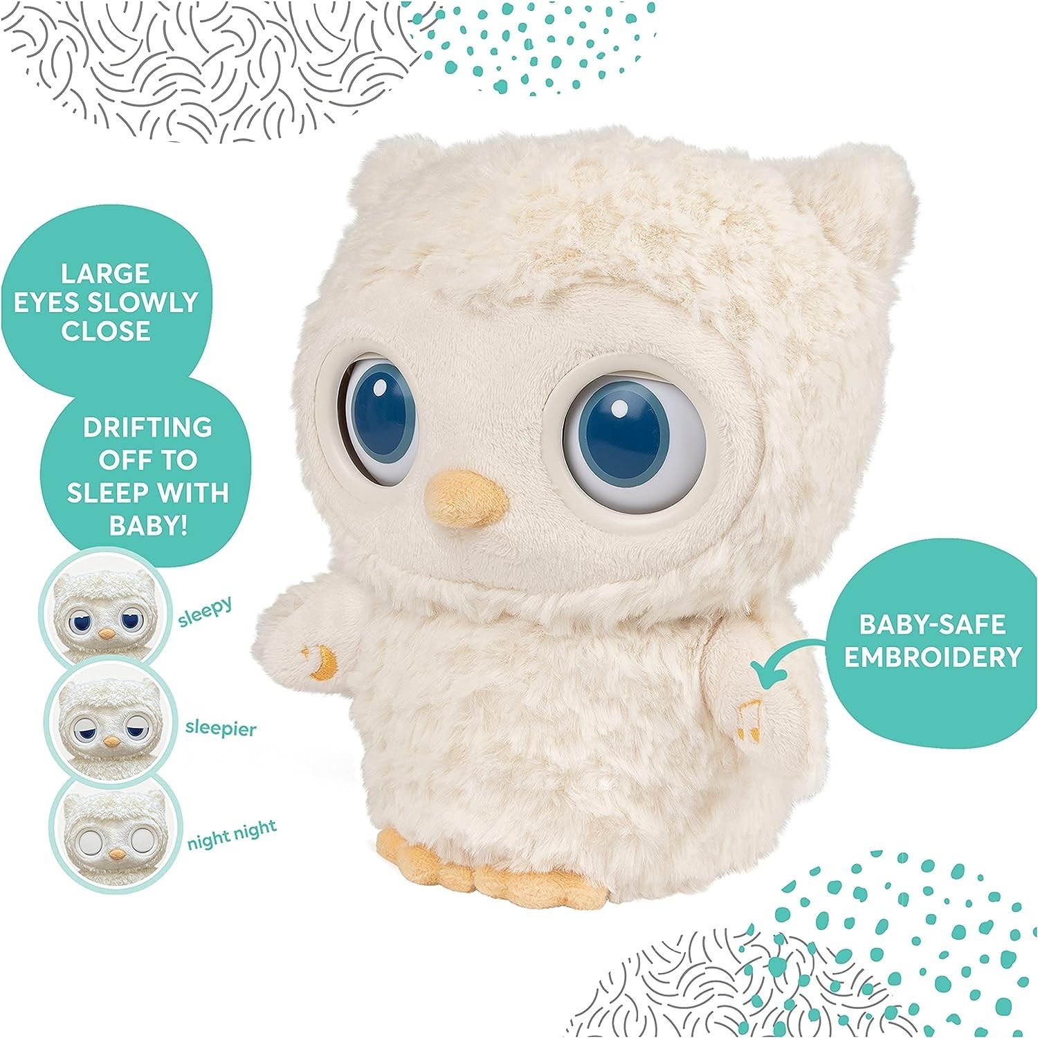 Интерактивная игрушка Baby GUND Baby Sleepy Eyes Owl Bedtime Soother Spin  Master Плюшевая Сова (6060243) – фото, отзывы, характеристики в  интернет-магазине ROZETKA от продавца: VRS | Купить в Украине: Киеве,  Харькове, Днепре,