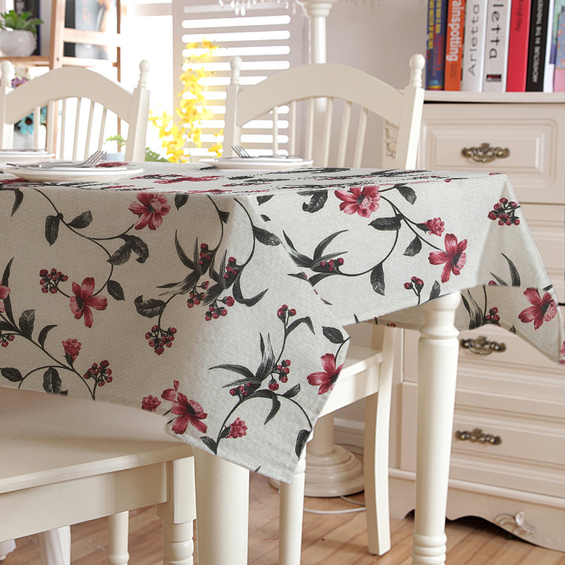 

Скатерть с акриловым покрытием Time Textile Цветочная вязь Серый TT142744 140x180