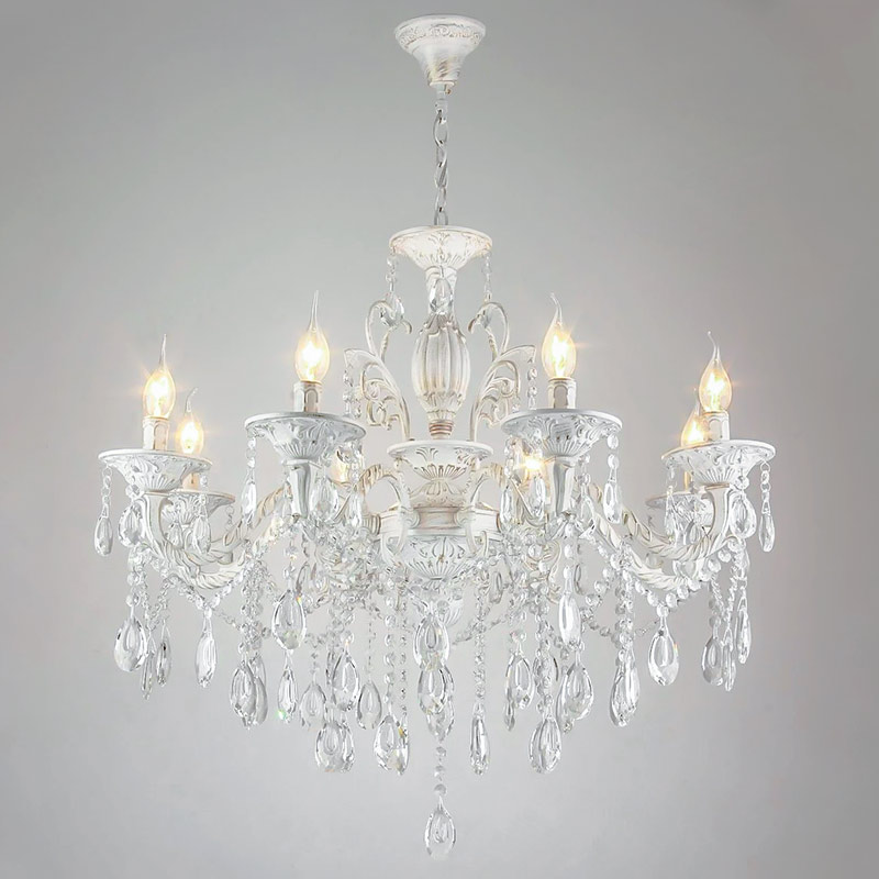 

Люстра подвесная хрустальная Light House NM-15310-8 белая