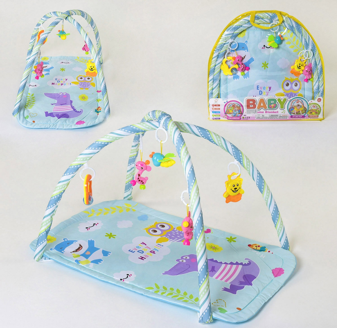 

Коврик игровой 841 голубой 82961