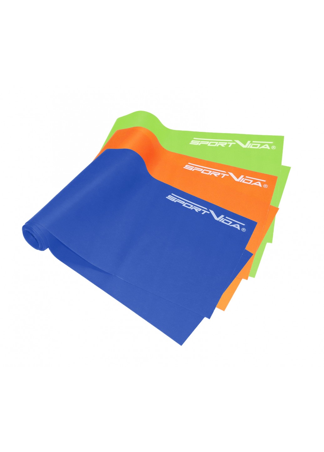 

Лента-эспандер для спорта и реабилитации SportVida Flat Stretch Band 3 шт 120 х 15 см 0-15 кг SV-HK0183
