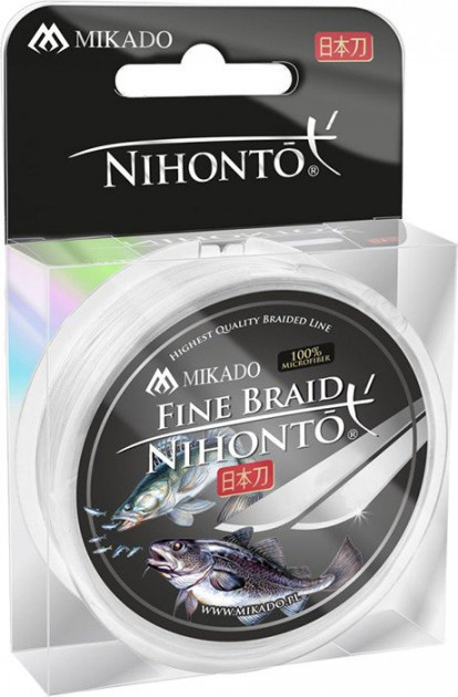 

Шнур рыболовный Mikado Nihonto Fine Braid 150м 0,18мм 14,40кг white
