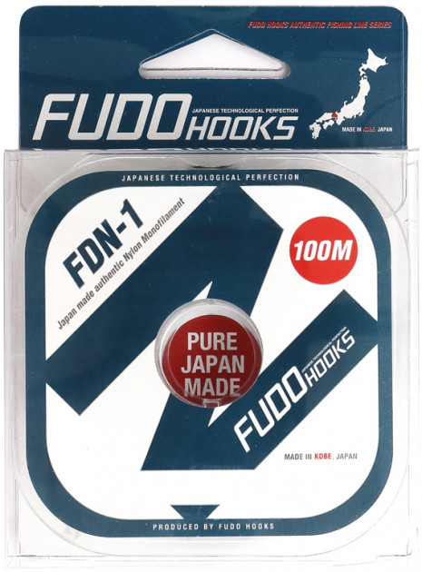 

Леска рыболовная Fudo Hooks FDN-1 100 м 0.4 мм 15.6 кг