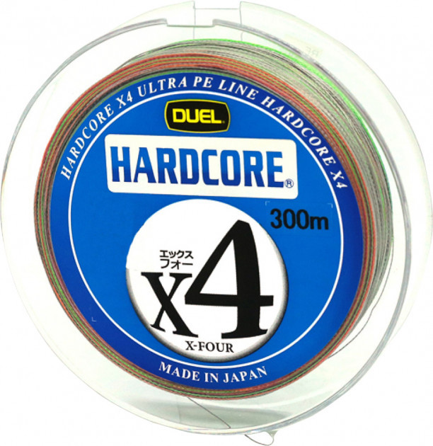 

Шнур рыболовный Yo-Zuri Duel Hardcore X4 300 м 19 кг #3 Разноцветный