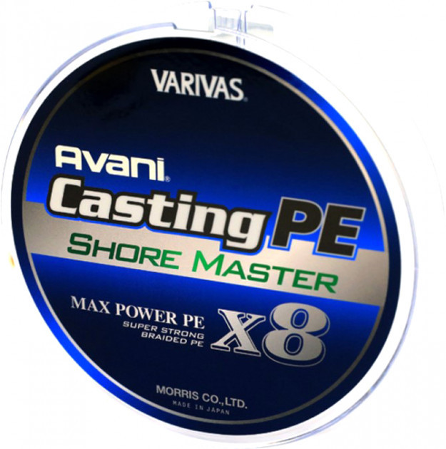 

Шнур рыболовный Varivas Casting Max X8 Shore Master 200 м #1.5