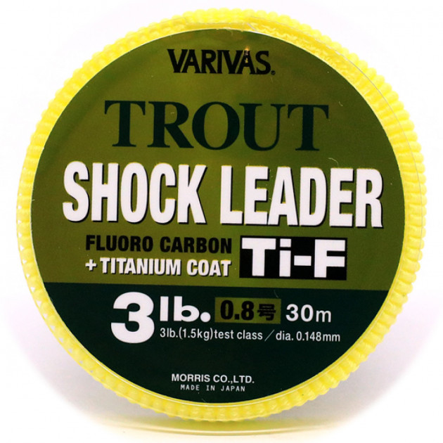 

Леска рыболовная Varivas Trout Shock Leader Ti-F 30 м #0.8 3 lb 0.148 мм