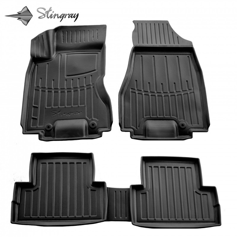3D Коврики в салон Nissan X-Trail (T31) 2007-2014 Комплект Stingrey ...