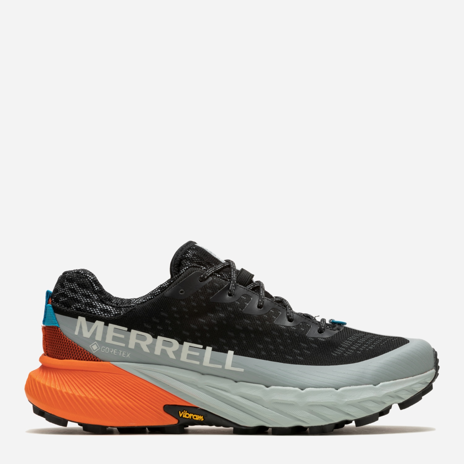 Акція на Чоловічі кросівки для бігу з Gore-Tex Merrell Agility Peak 5 Gtx J068041 43.5 (9.5US) 27.5 см Black/Tangerine від Rozetka