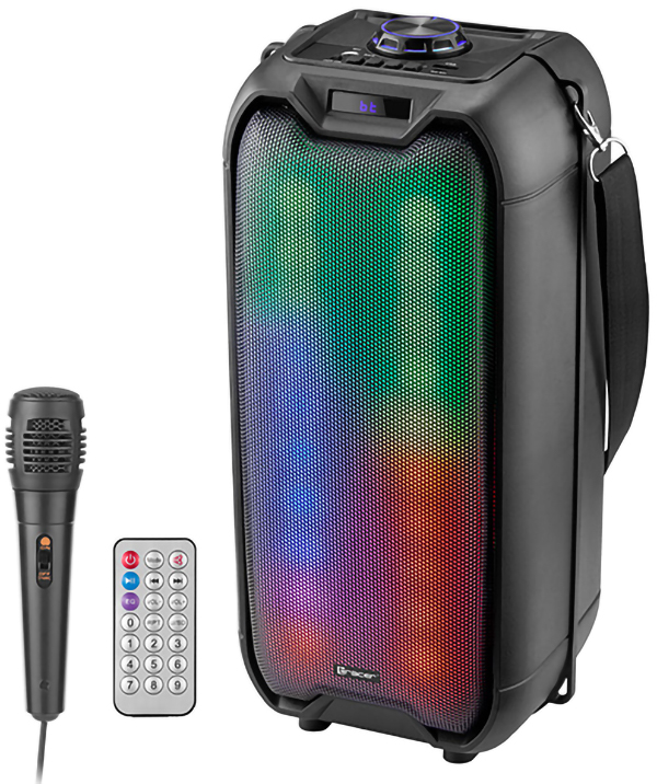 Портативна колонка Tracer Tower LED TWS 16W RGB Black (TRAGLO46925)