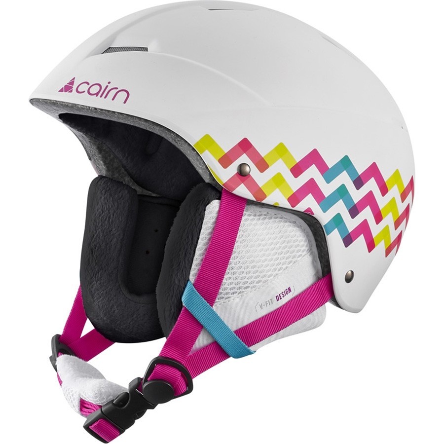 

Шлем детский Cairn Andromed Jr 54-56 Белый-Розовый