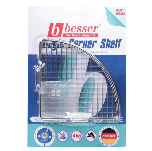 

Полка угловая 20х20х8,5 см Smart Sticker Kamille (KM-0172)