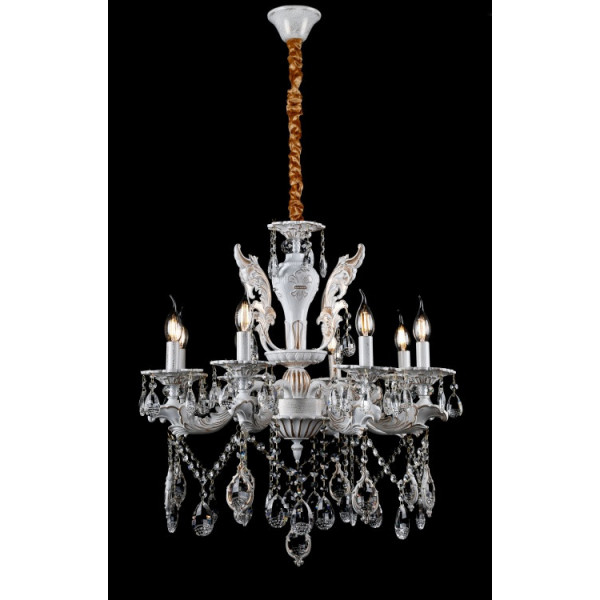 

Люстра свеча L30313/8 (LWTGD) Handmade (YE-L30313/8-LWT+GD)