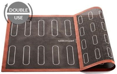 

Коврик Silikomart Air Mat Eclair для выпечки двусторонний 58.3х38.4см (Air Mat Eclair)
