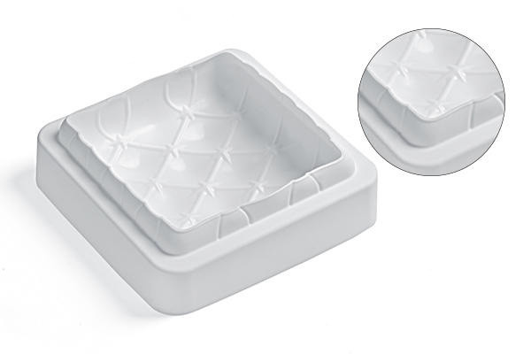 

Форма для десерта силиконовая Silikomart Matelasse 16х16х5.3см/1000мл