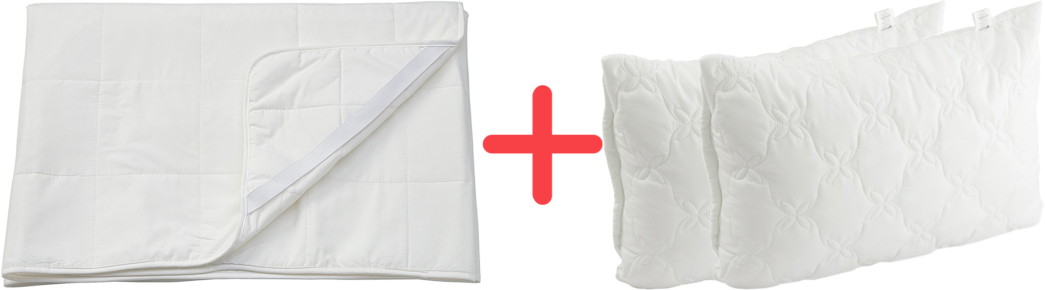 Набір Наматрацник IKEA Angskorn з резинкою по кутах 160х200 см + Чохол