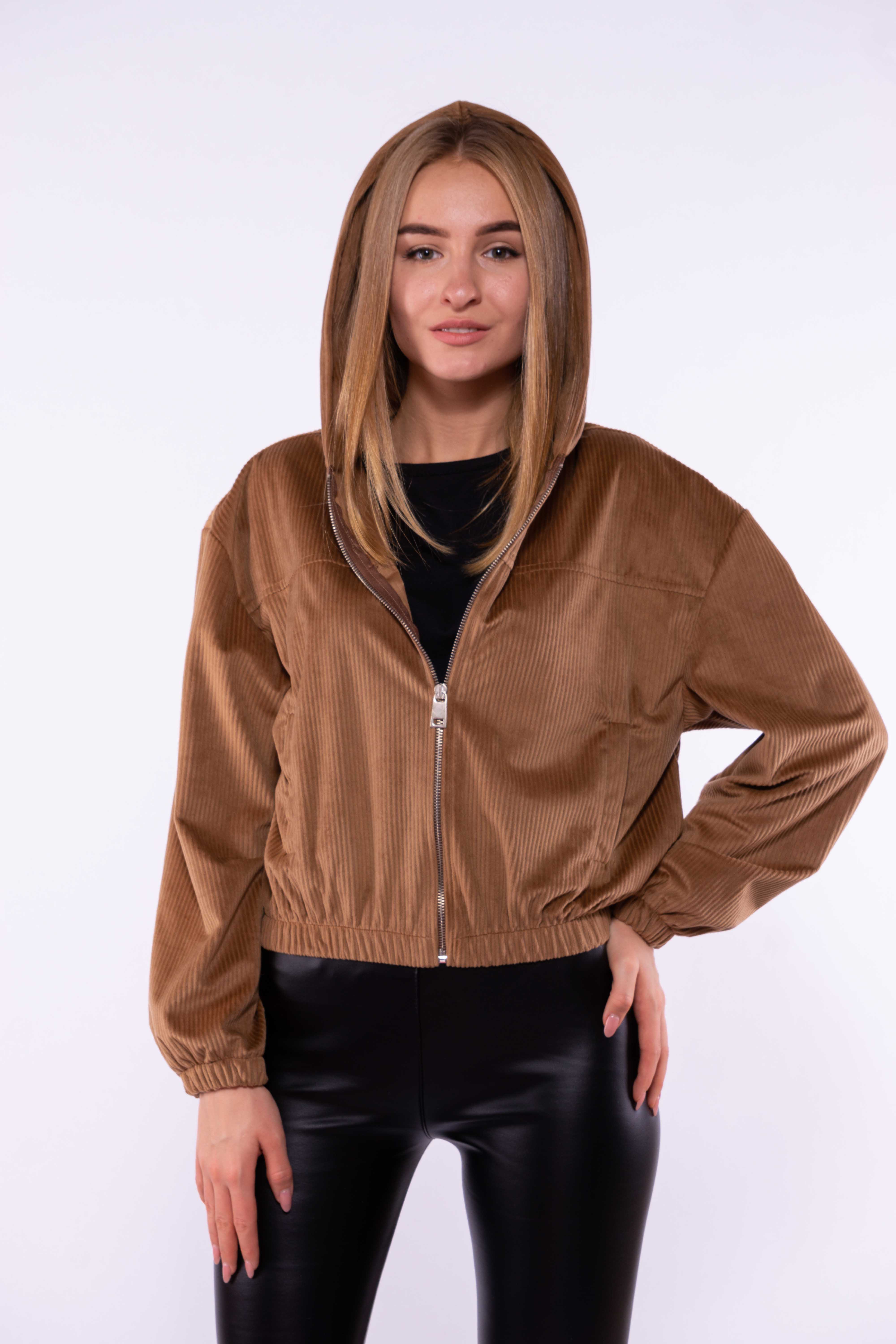 

Куртка из вельвета Time of Style 153P013-1 L Светло-коричневый