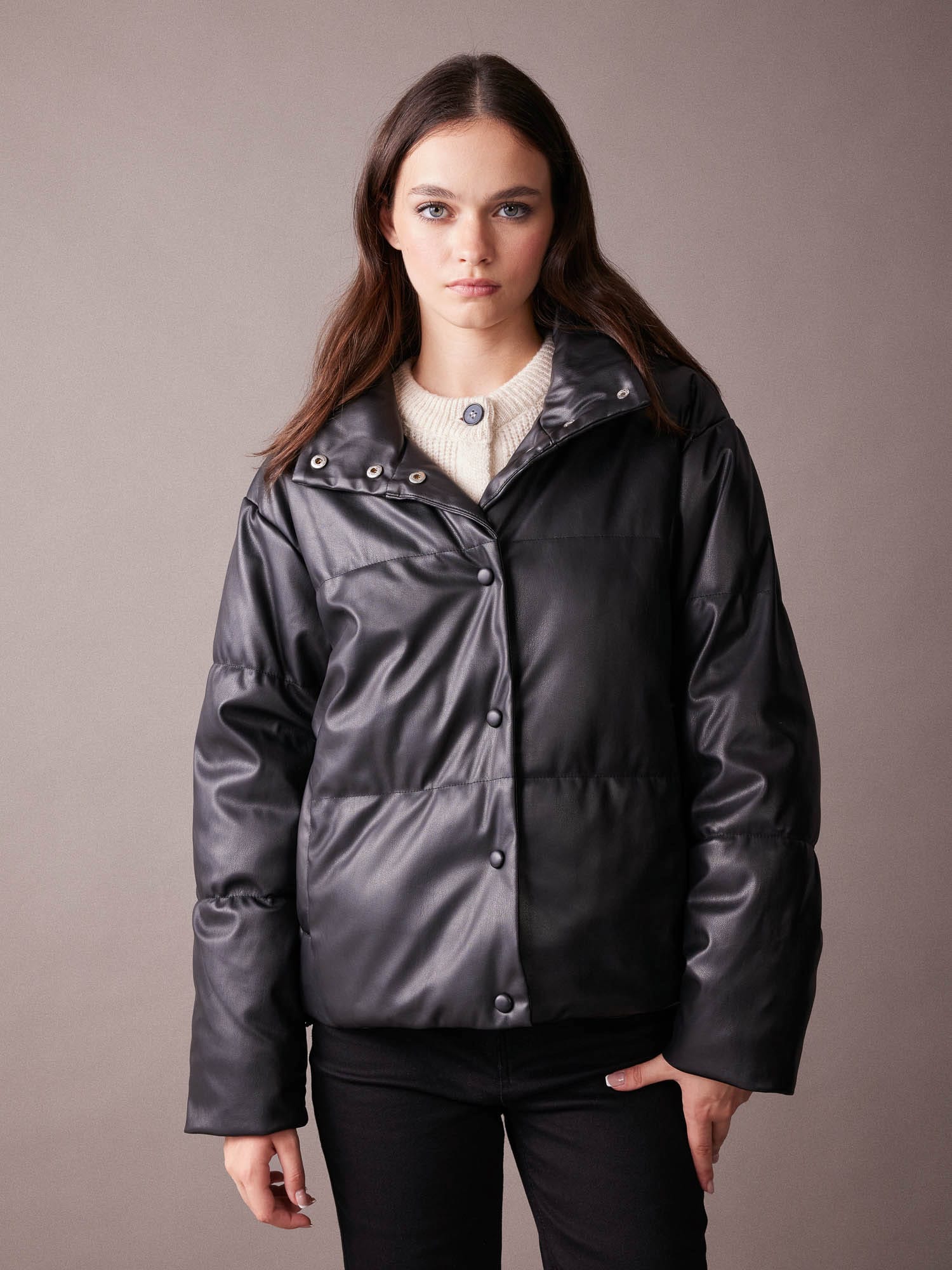 Акція на Куртка зимова жіноча DeFacto A2397AX-BK27 XL Black від Rozetka