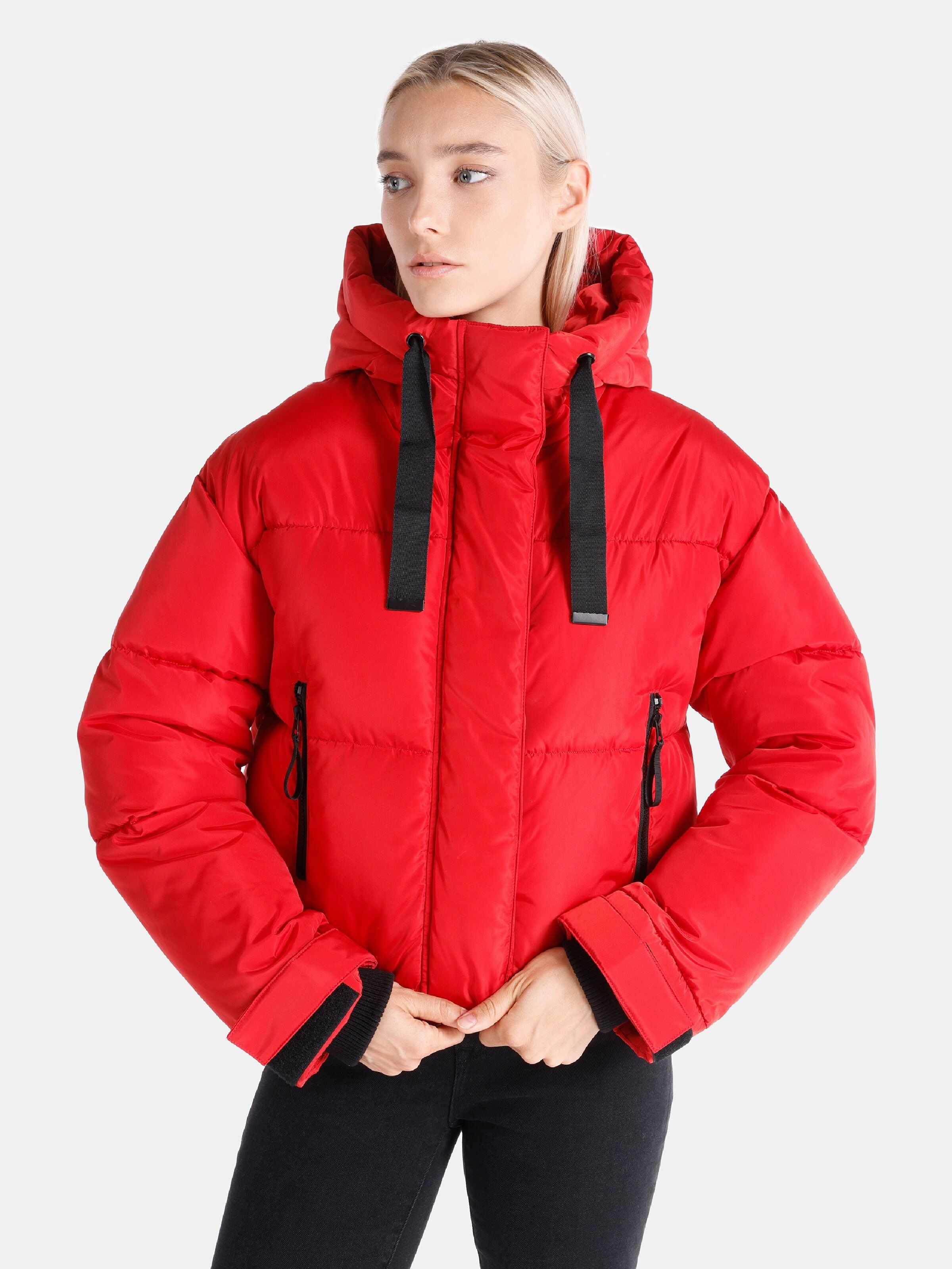 Акція на Куртка демісезонна коротка жіноча Colin's CL1065781RED L Red від Rozetka