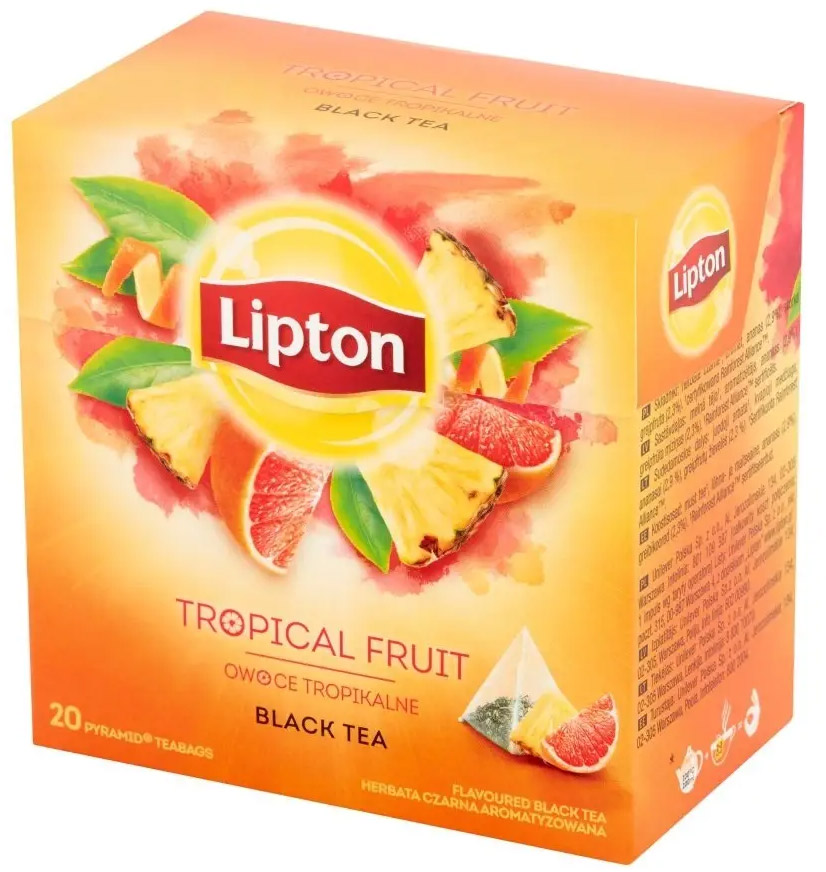 Чай черный Lipton Тropical Fruit 1.8 г х 20 шт (8722700140535 ...