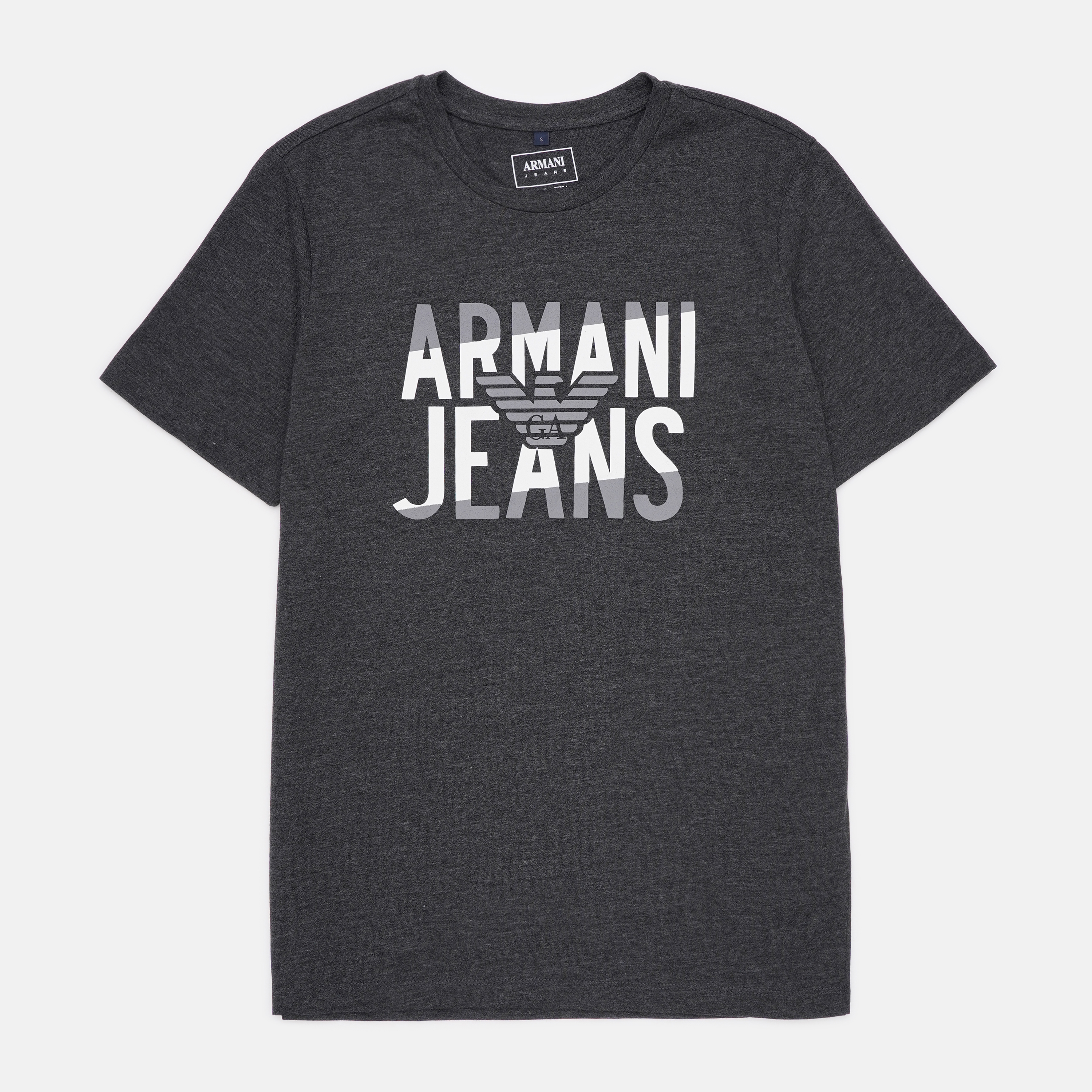 Акція на Футболка Armani Jeans 9182.50 S (44) Темно-сіра від Rozetka