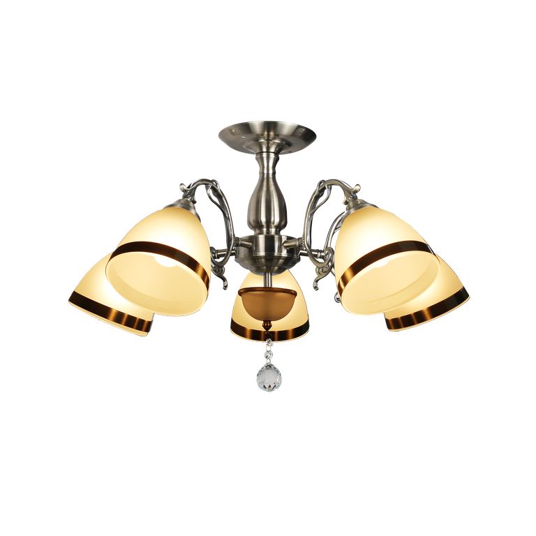 

Люстра Подвесная Хай-Тек F+Light Md 28090-5C Ab+Wt