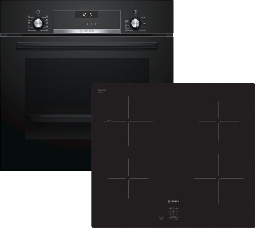 Духовой шкаф электрический BOSCH HBJ558YB0Q + Варочная поверхность ...