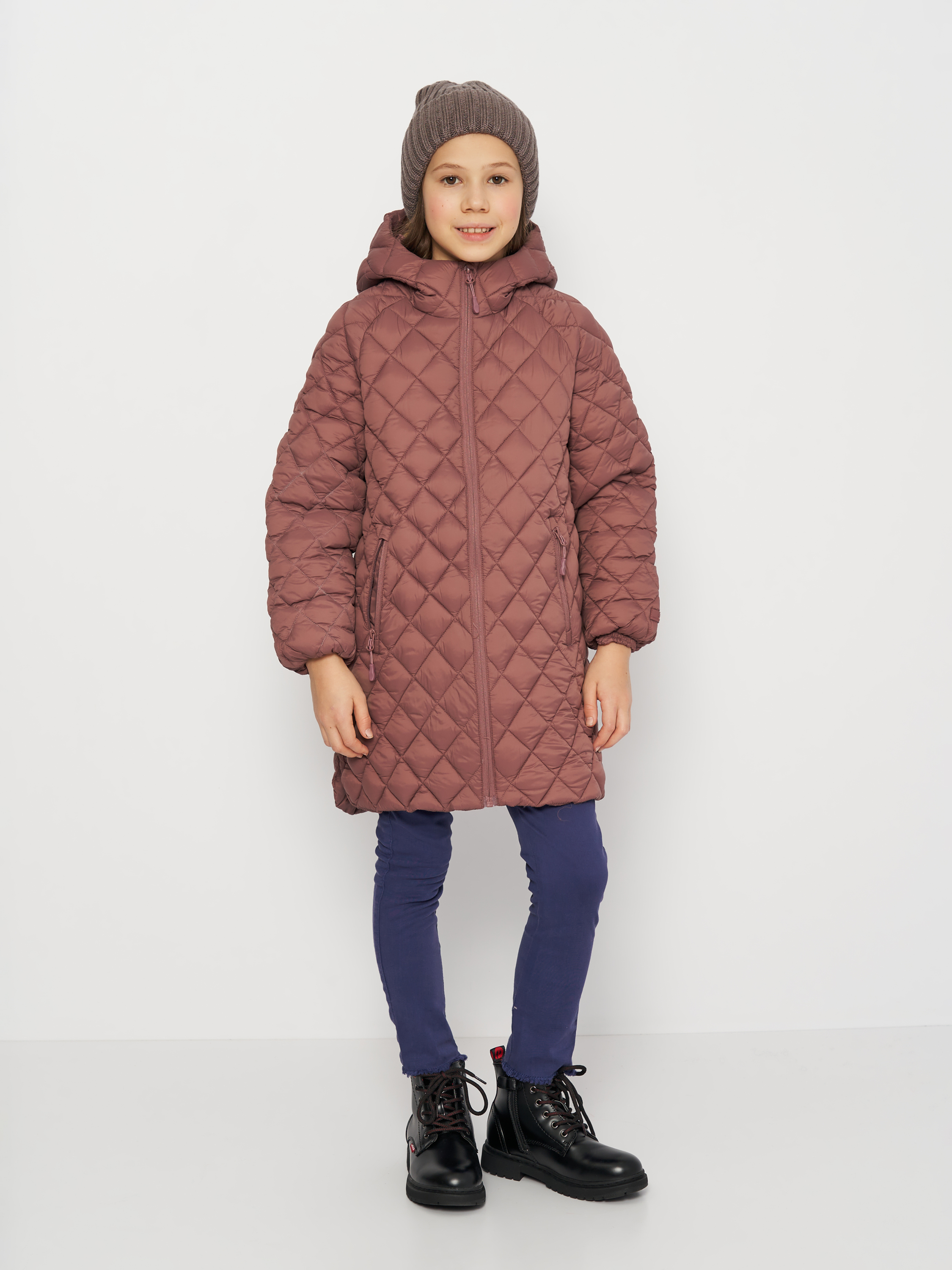 Акція на Дитяче демісезонне пальто для дівчинки 4F 4FJAW23TDJAF271-82S 122 см Бежеве від Rozetka