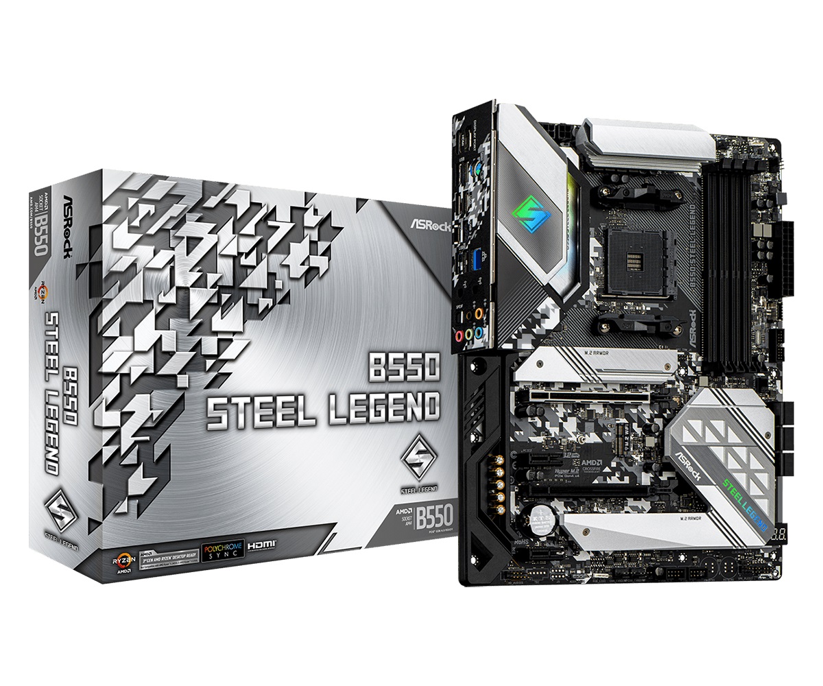 

Материнская плата ASRock B550 Steel Legend Socket AM4