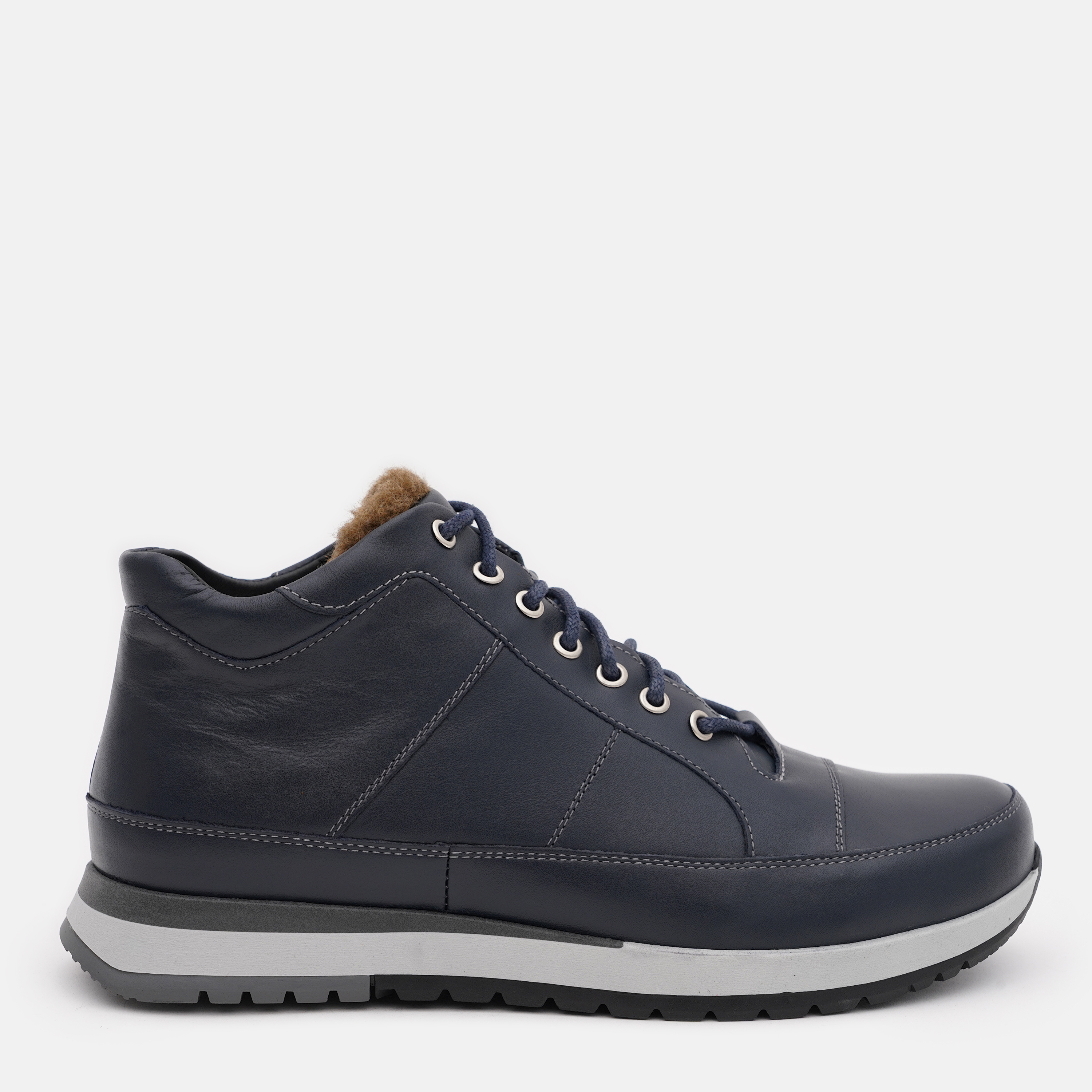 Акція на Чоловічі зимові черевики низькі Prime Shoes 600 Blue Leather 16-600-30211 40 26.5 см Сині від Rozetka
