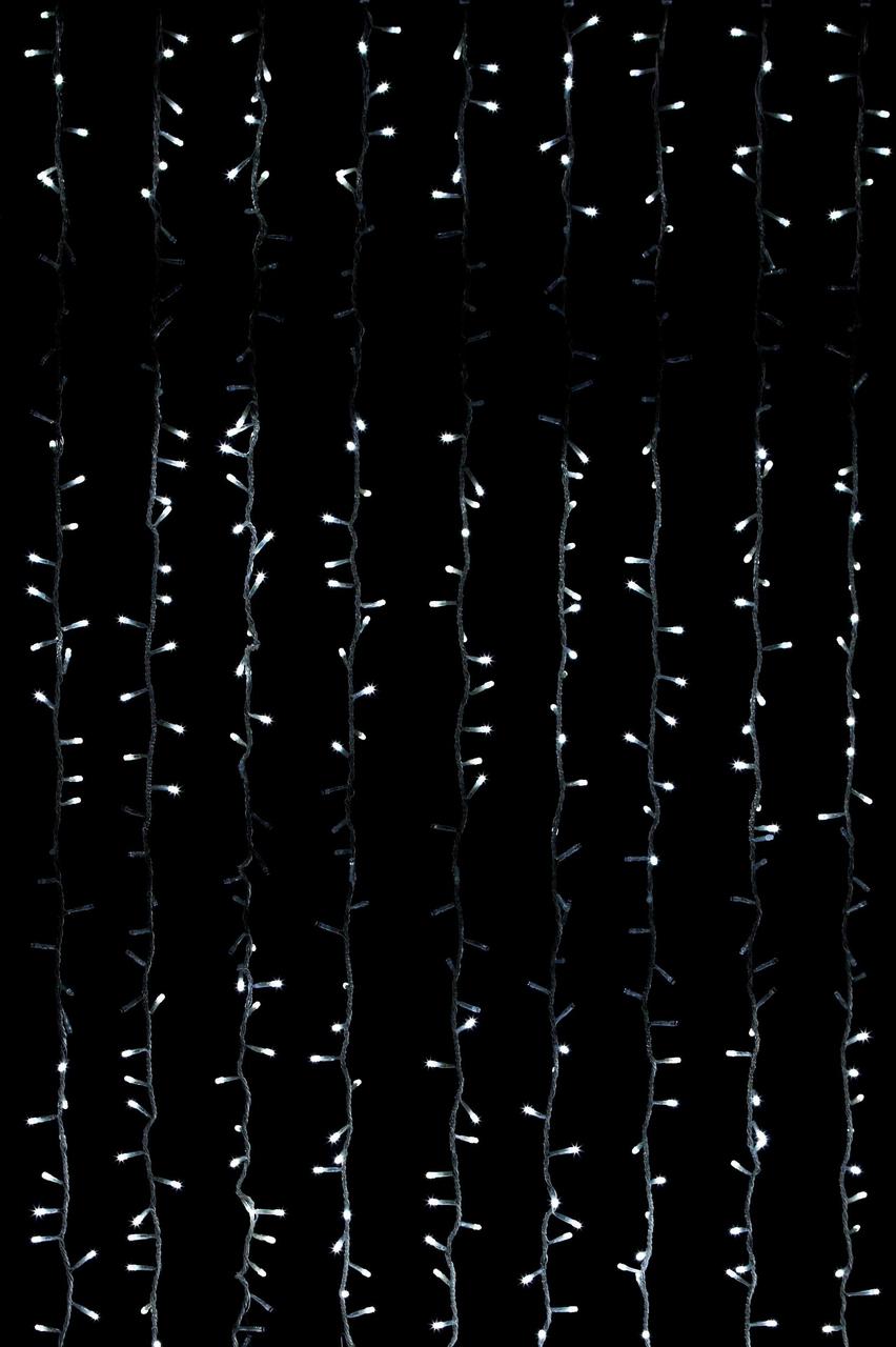 

Гирлянда LedLights водопад штора светодиодная 480 LED белый цвет 3х3 метра