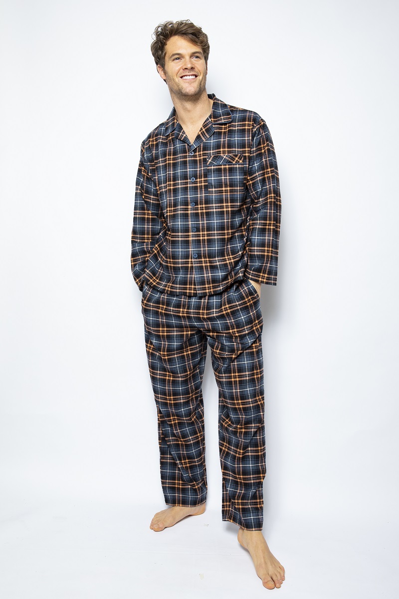 

Пижама мужская Cyberjammies Arthur 6522-6523 XL Синий в оранжевую клетку