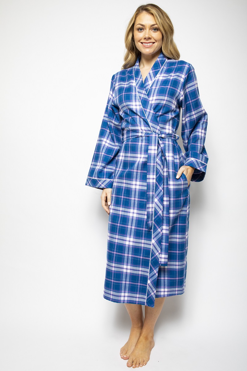 

Халат женский Cyberjammies Eliza 4547 12 Ярко-синий в клетку