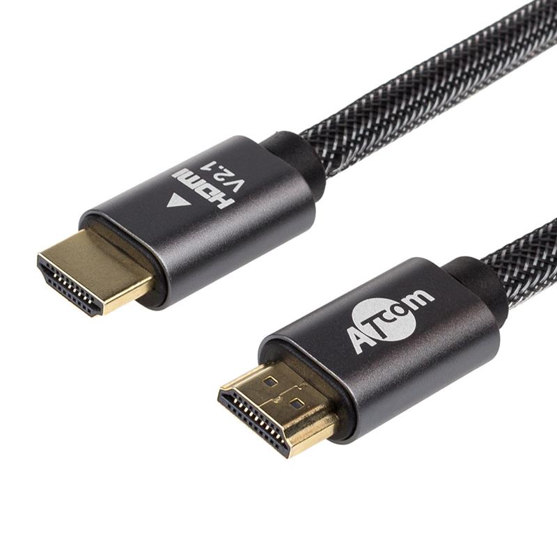 

Кабель Atcom Premium HDMI-HDMI ver 2.1, 4К, 20м, Black, пакет